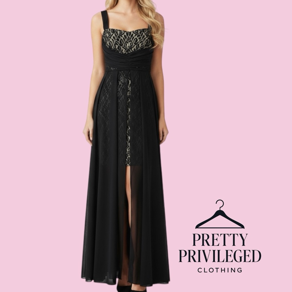 Early 2000s Style Black Teeze Me Evening Gown